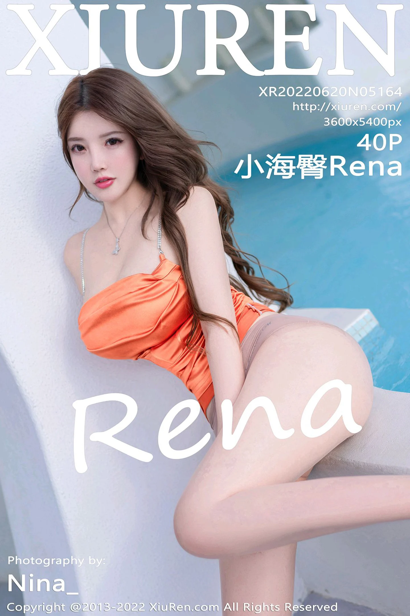 [XiuRen秀人网]No.5164_模特小海臀Rena大理旅拍朱红露肩衣裙半撩秀浑圆翘臀诱惑写真40P-秀人网 - XiuRen.Pro